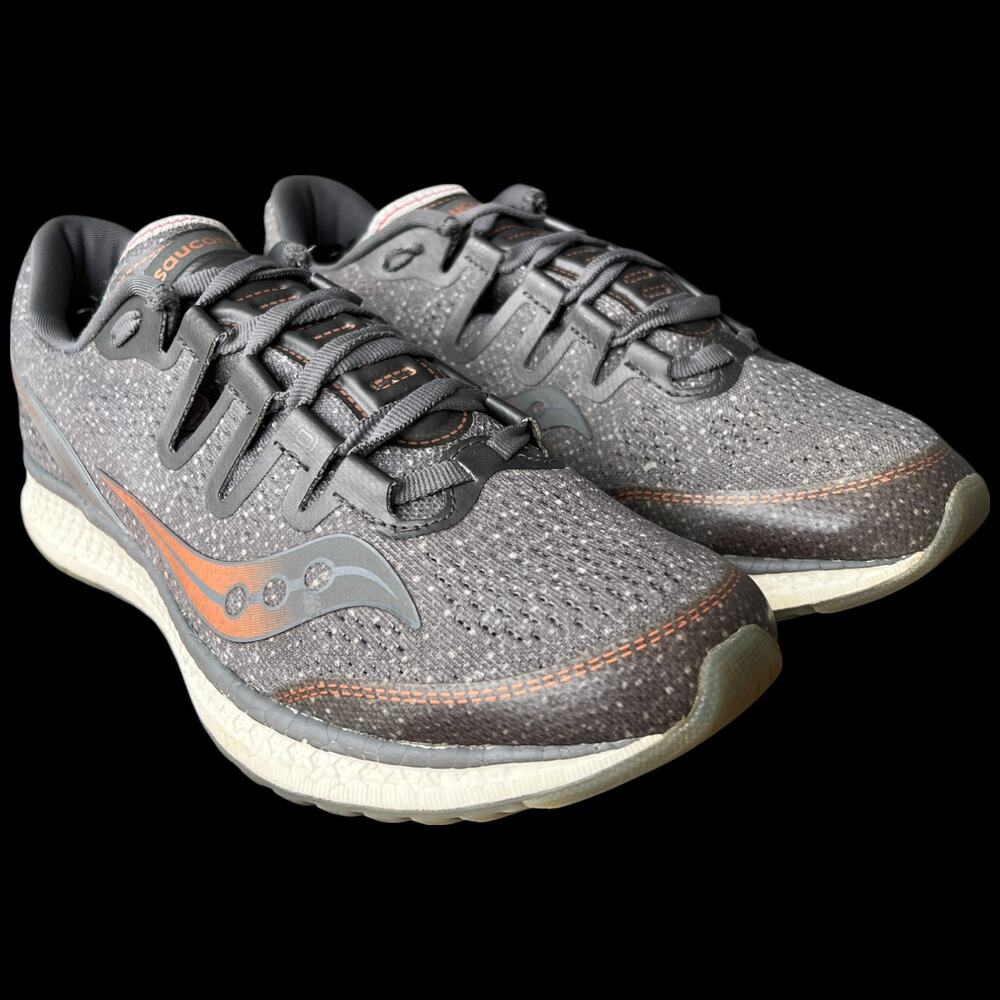 SAUCONY Freedom IS0 Women's 9.5 Running Shoes Grey Denim Copper Sneakers - Picture 8 of 16